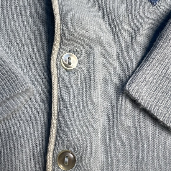 Vtg 1980's Childwise Baby Toddler Sweater Blue Coastal Nautical Preppy 18 Months - Picture 4 of 9